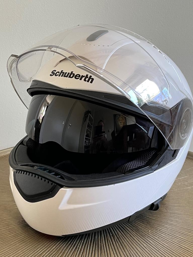 Motorhelm Schubert met zonnevizier 56/57, M, Integraalhelm, Tweedehands, Ophalen