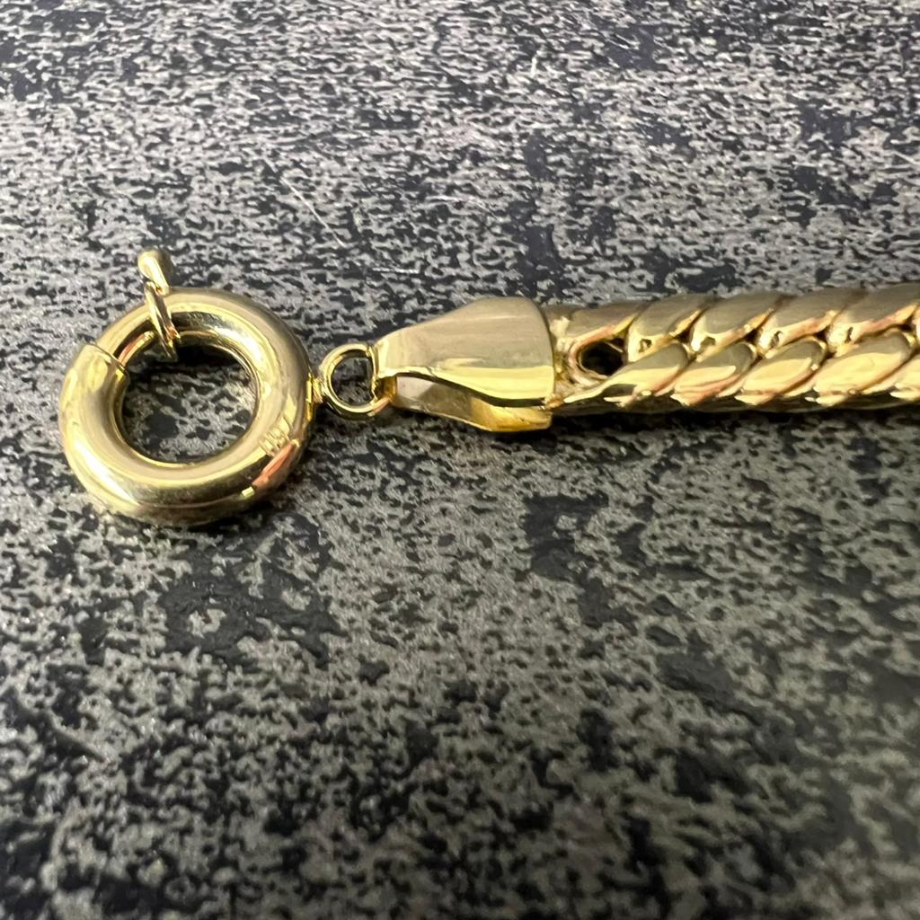 18 karaat gouden armband nieuw gourmet schakel, Ophalen of Verzenden, Zo goed als nieuw, Goud