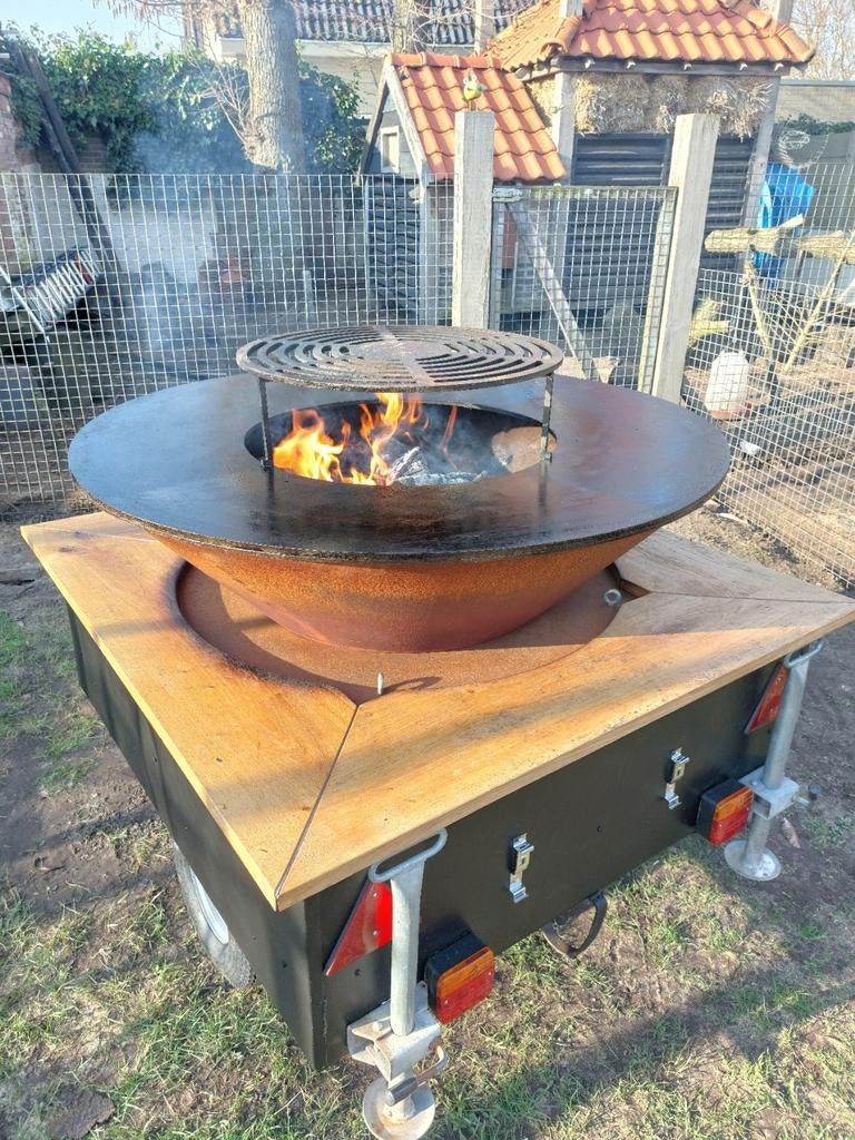 Plancha ofyr bbq kar te huur barbeque kar, Ophalen