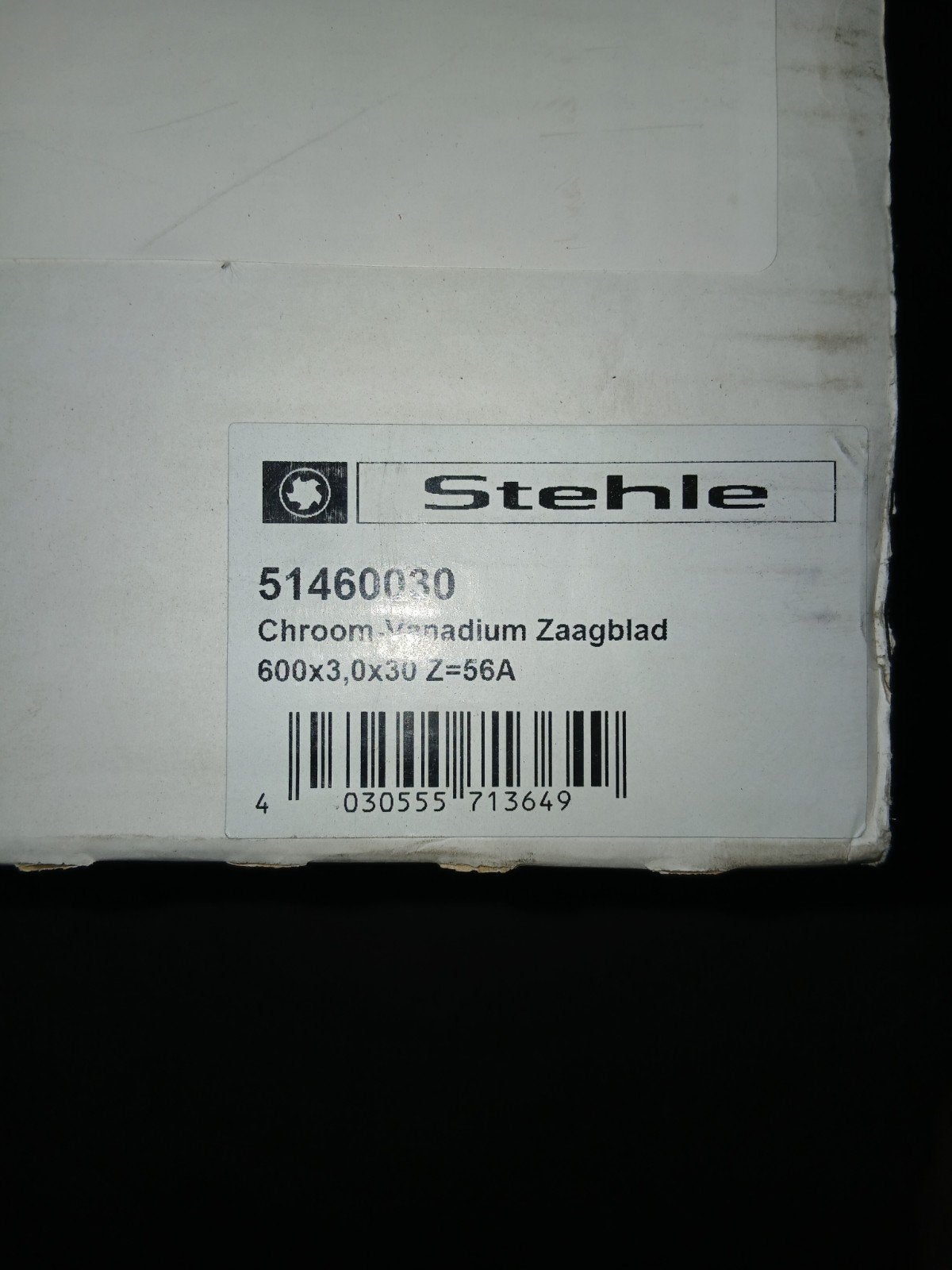 Stehle Chroom Vanadium Zaagblad 600x3,0x30 Z=56A, Ophalen of Verzenden, Nieuw, Cirkelzaag, Stehle