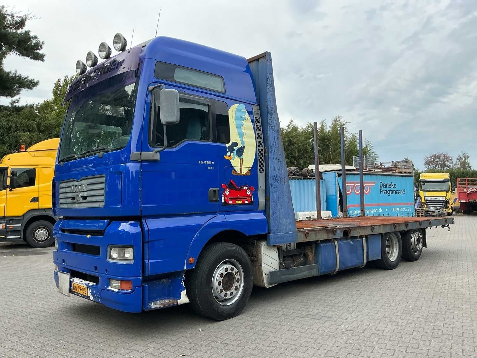 2003 Man TG460A XXL Cab Plateau Vrachtwagen, Origineel Nederlands, Bedrijf, 479 pk, Te koop