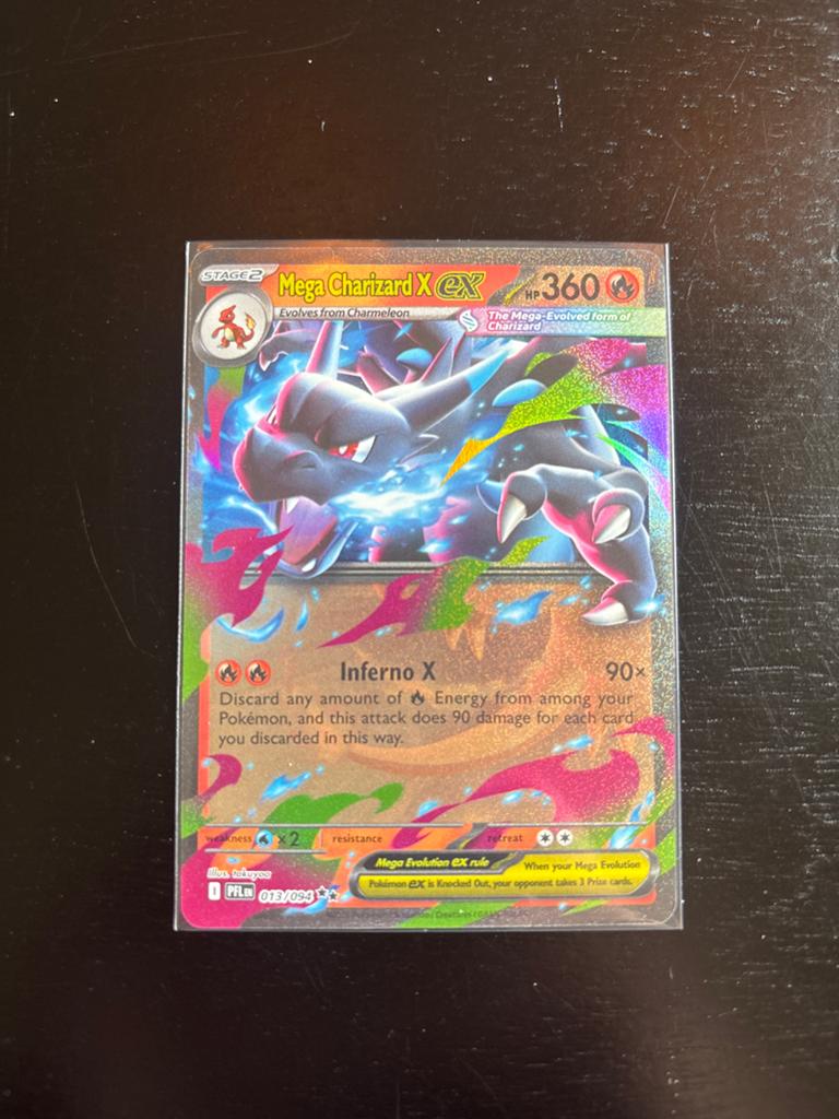 Mega Charizard EX Pokémon kaart (Foil), Hobby en Vrije tijd, Verzamelkaartspellen | Pokémon, Zo goed als nieuw, Losse kaart, Foil