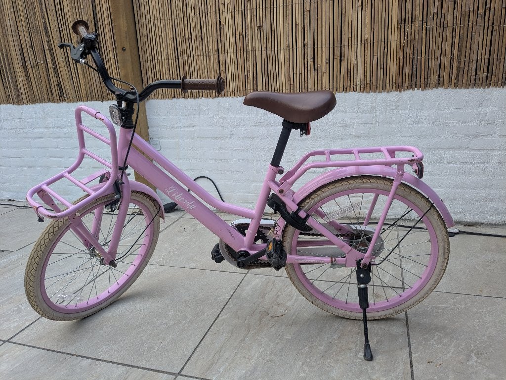 Meisjesfiets 20 inch roze, Ophalen, Gebruikt, Cortego Liberty, Terugtraprem