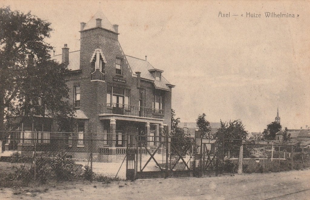 AXEL Huize Wilhelmina, Verzamelen, Ansichtkaarten | Nederland, Verzenden, 1920 tot 1940, Ongelopen, Zeeland