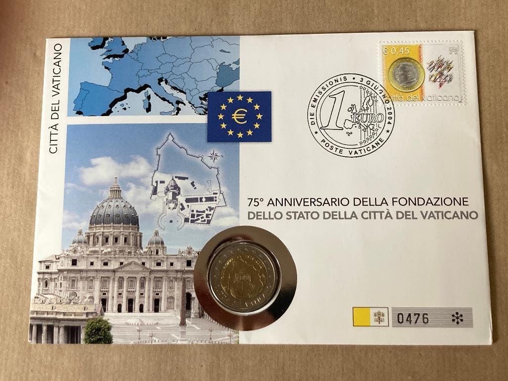 € 2 Numisbrief. Vaticaan. 2004., Ophalen, Vaticaanstad, 2 euro, Losse munt