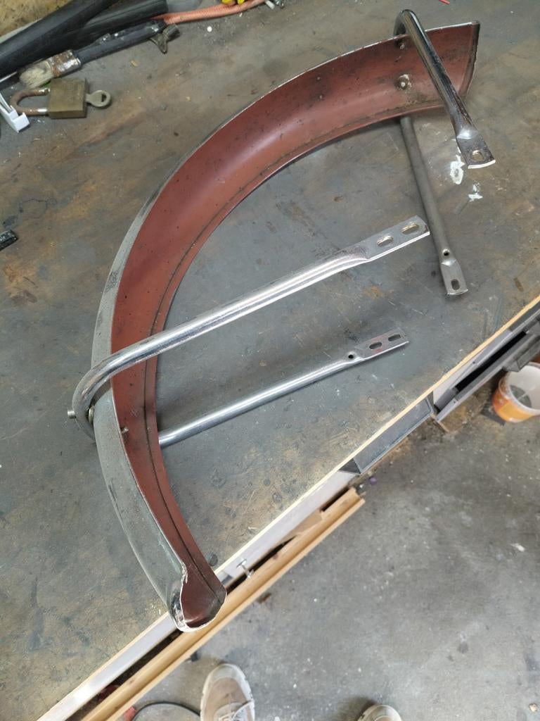 Voorspatbord rvs inox Zündapp 529-517, Ophalen