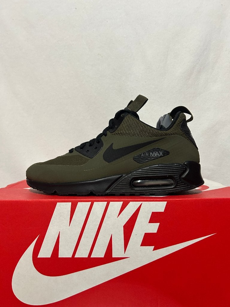 ALS NIEUW! Maat 40,5 - Nike Air Max 90 Winter Mid Dark Loden, Overige kleuren, Verzenden, Nike, Nike