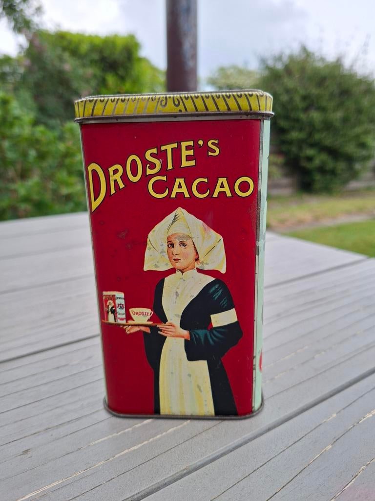 Vintage Droste Cacao Blik - ½ kg - Iconische Verpleegster, Ophalen of Verzenden