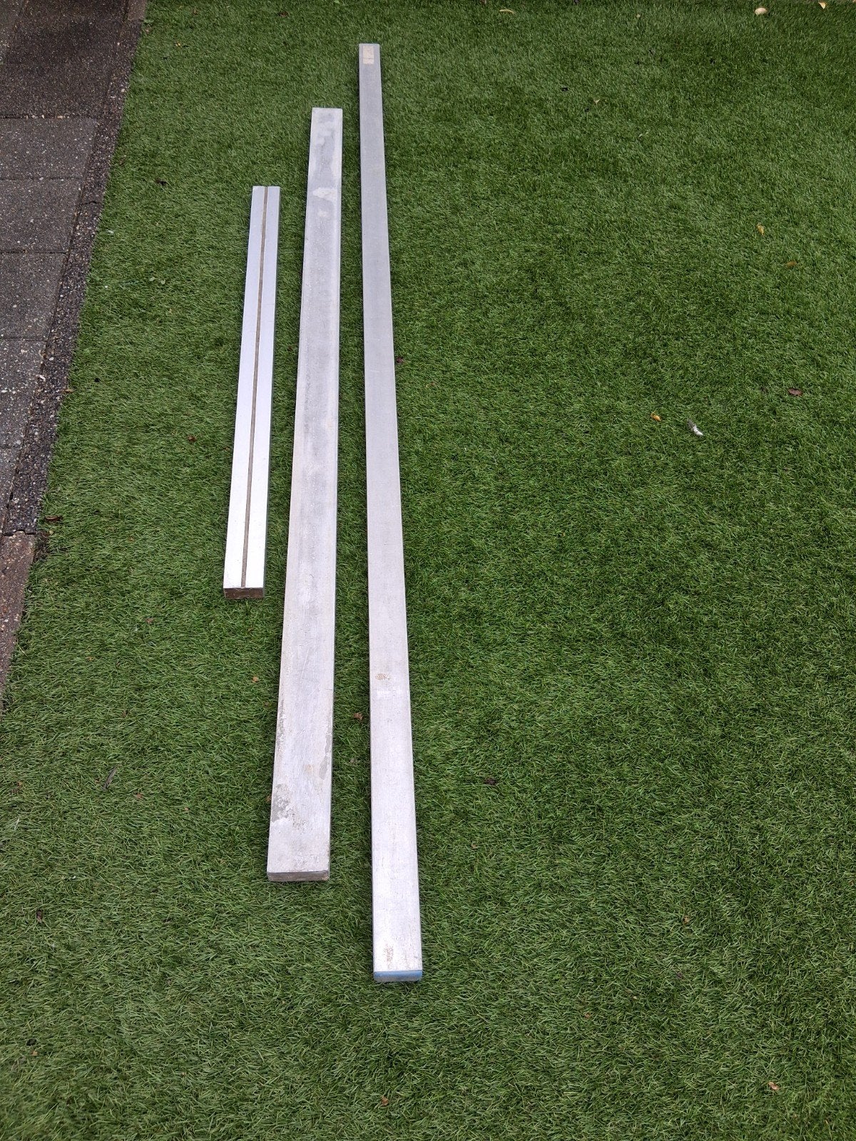 Aluminium kokers - diverse lengtes, Ophalen, Gebruikt, Aluminium