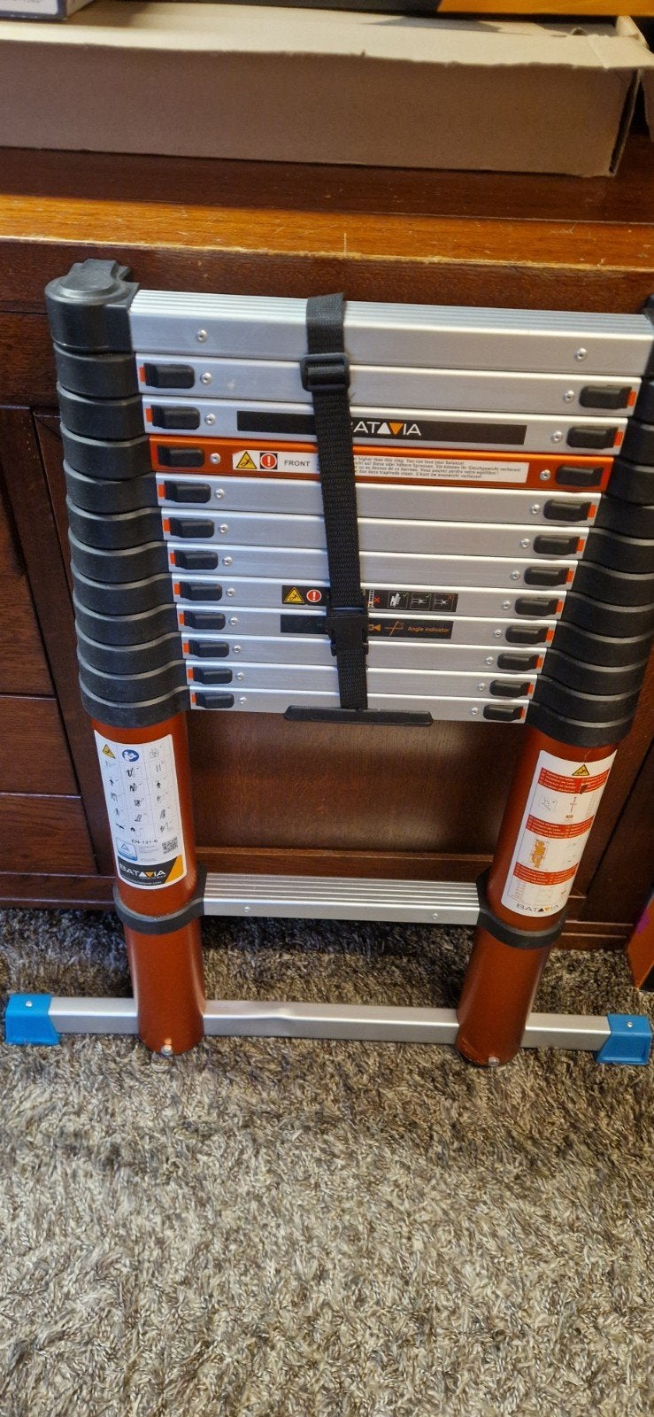 Telescopische ladder 3.81, Doe-het-zelf en Verbouw, Ladders en Trappen, Ophalen, Nieuw, 4 meter of meer