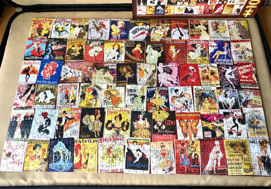 Puzzel 1000 stukjes Moulin Rouge, Ophalen of Verzenden, 500 t/m 1500 stukjes, Gebruikt, Legpuzzel