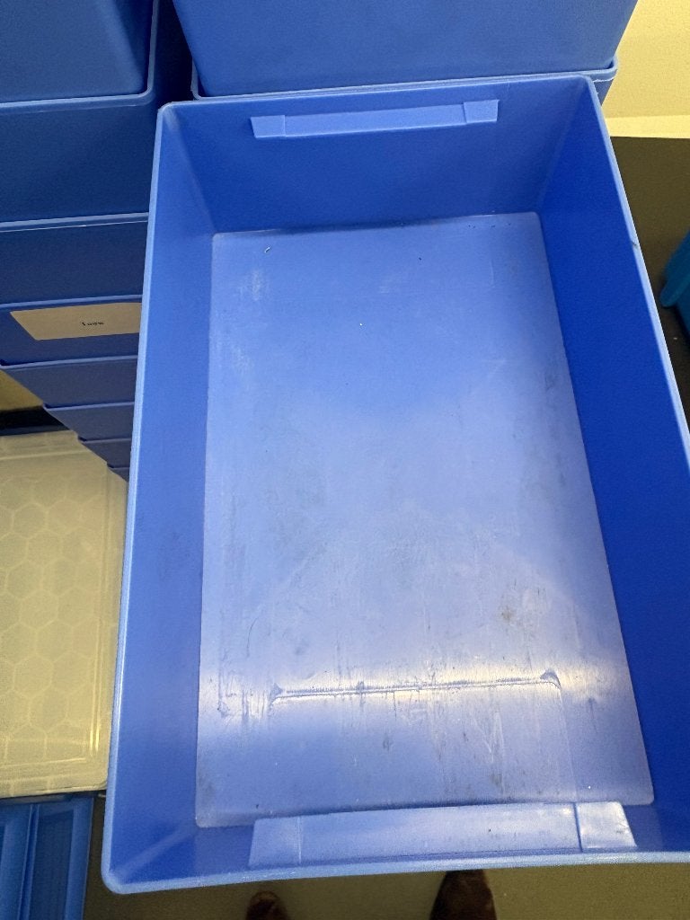 Blauwe stapebaar opberg bakje 52 stuks, Minder dan 35 cm, Minder dan 50 cm, Ophalen of Verzenden, Minder dan 40 cm