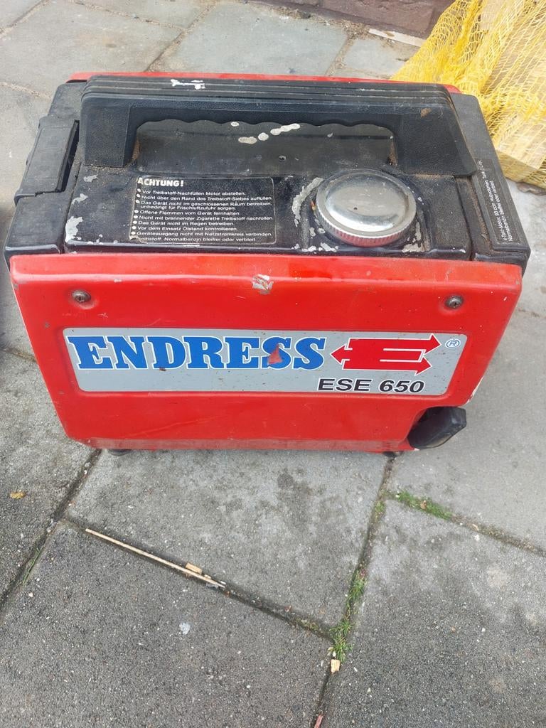 Endress ESE 650 Benzine Generator - Compact en Betrouwbaar, Ophalen of Verzenden, Gebruikt