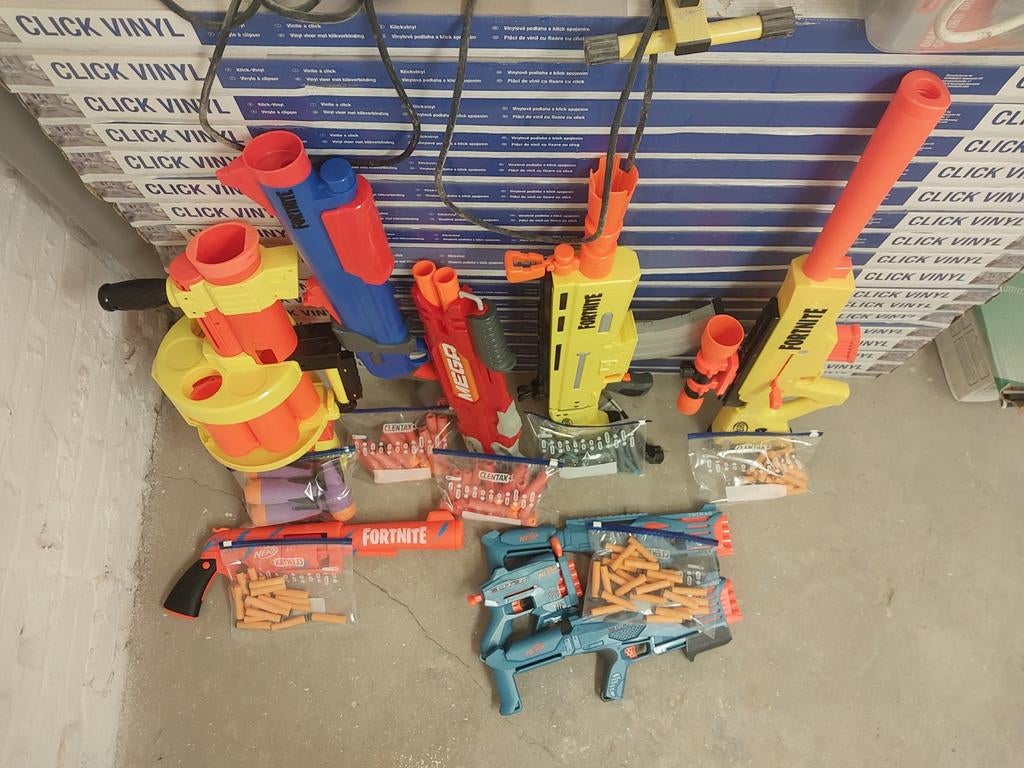 Fortnite & Nerf Blasters Collectie, Kinderen en Baby's, Speelgoed | Buiten | Actiespeelgoed, Gebruikt, Ophalen of Verzenden