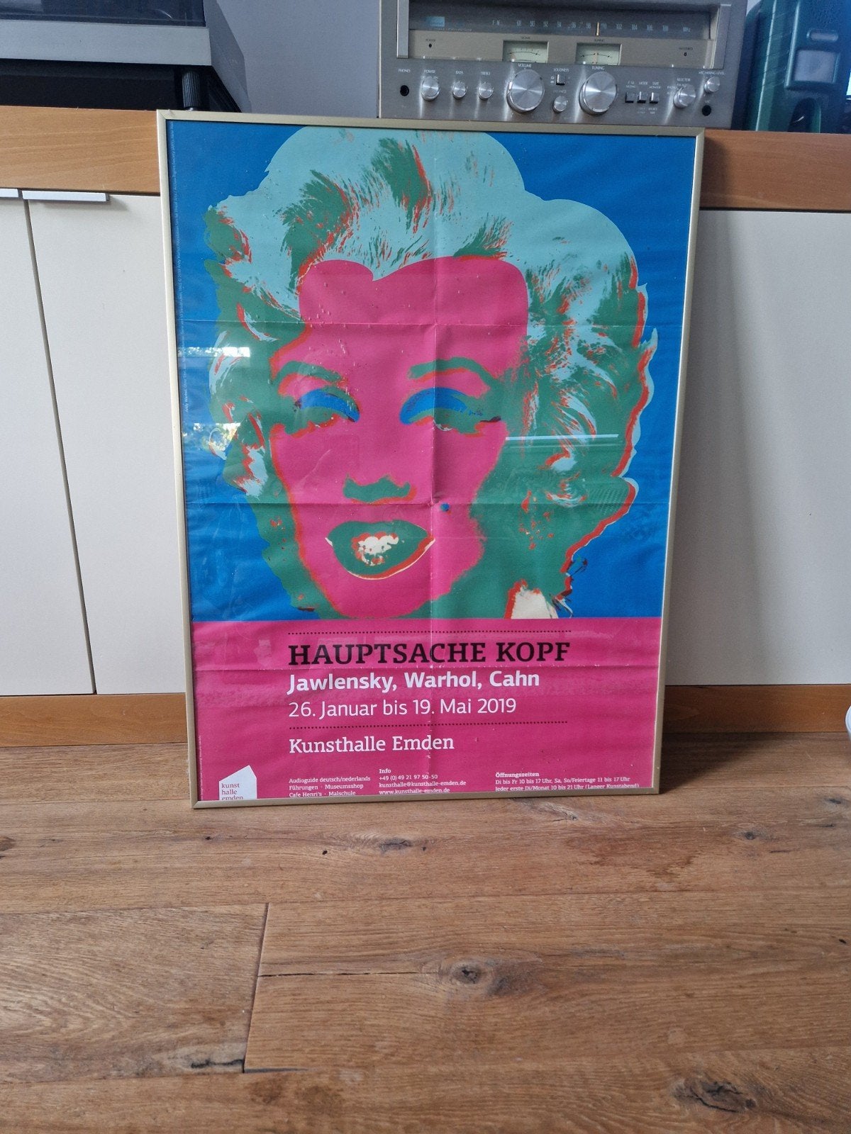 Andy Warhol Marilyn Monroe Poster Kunsthalle Emden, Verzamelen, Posters, Met lijst, Ophalen of Verzenden, A1 t/m A3, Film en Tv