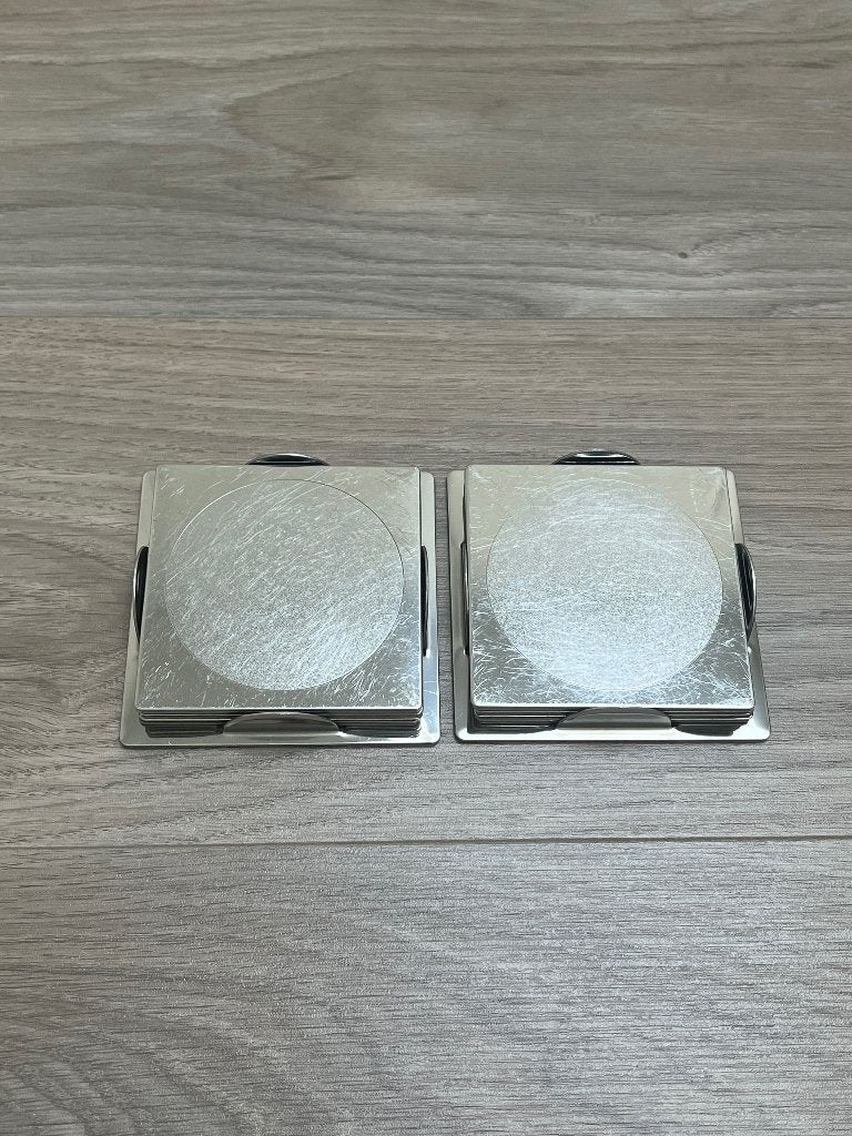 IKEA | Onderzetters | Groggy | Vintage, Huis en Inrichting, Glasonderzetter, Metaal, Ophalen of Verzenden, Zilver