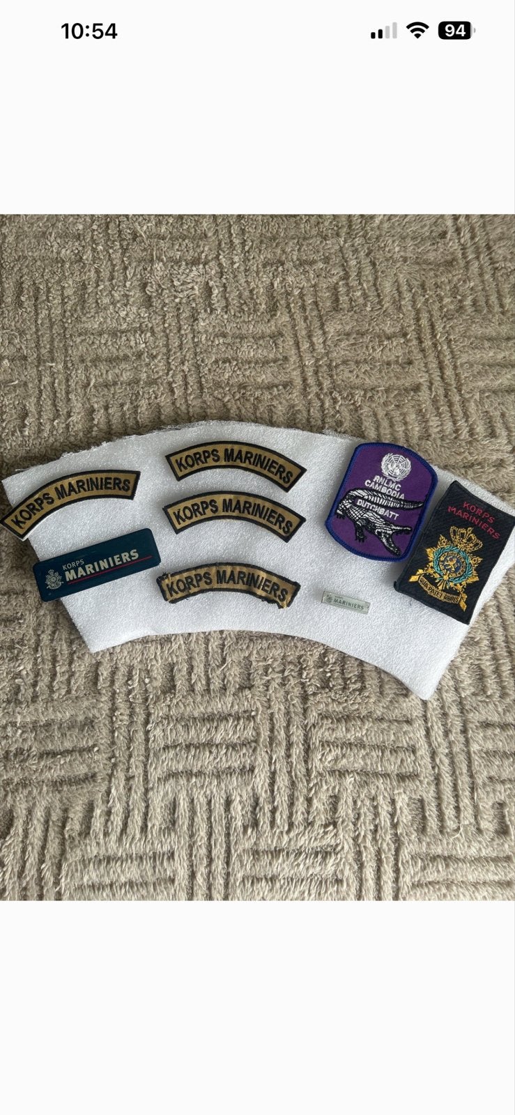 Korps Mariniers Emblemen en Badges - Diverse Collectie, Ophalen of Verzenden, Marine, Nederland, Embleem of Badge