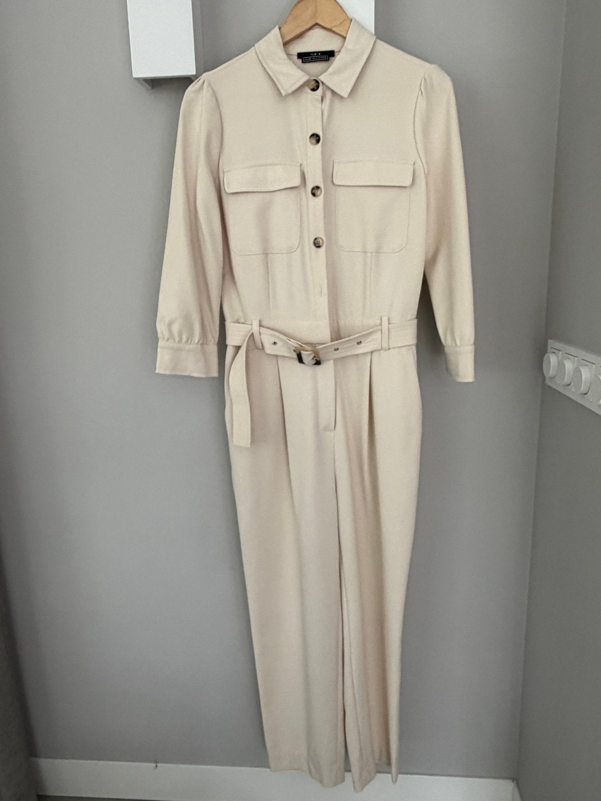Stijlvolle Jumpsuit van Set - Maat 36, Ophalen of Verzenden, Zo goed als nieuw, Maat 36 (S), Beige