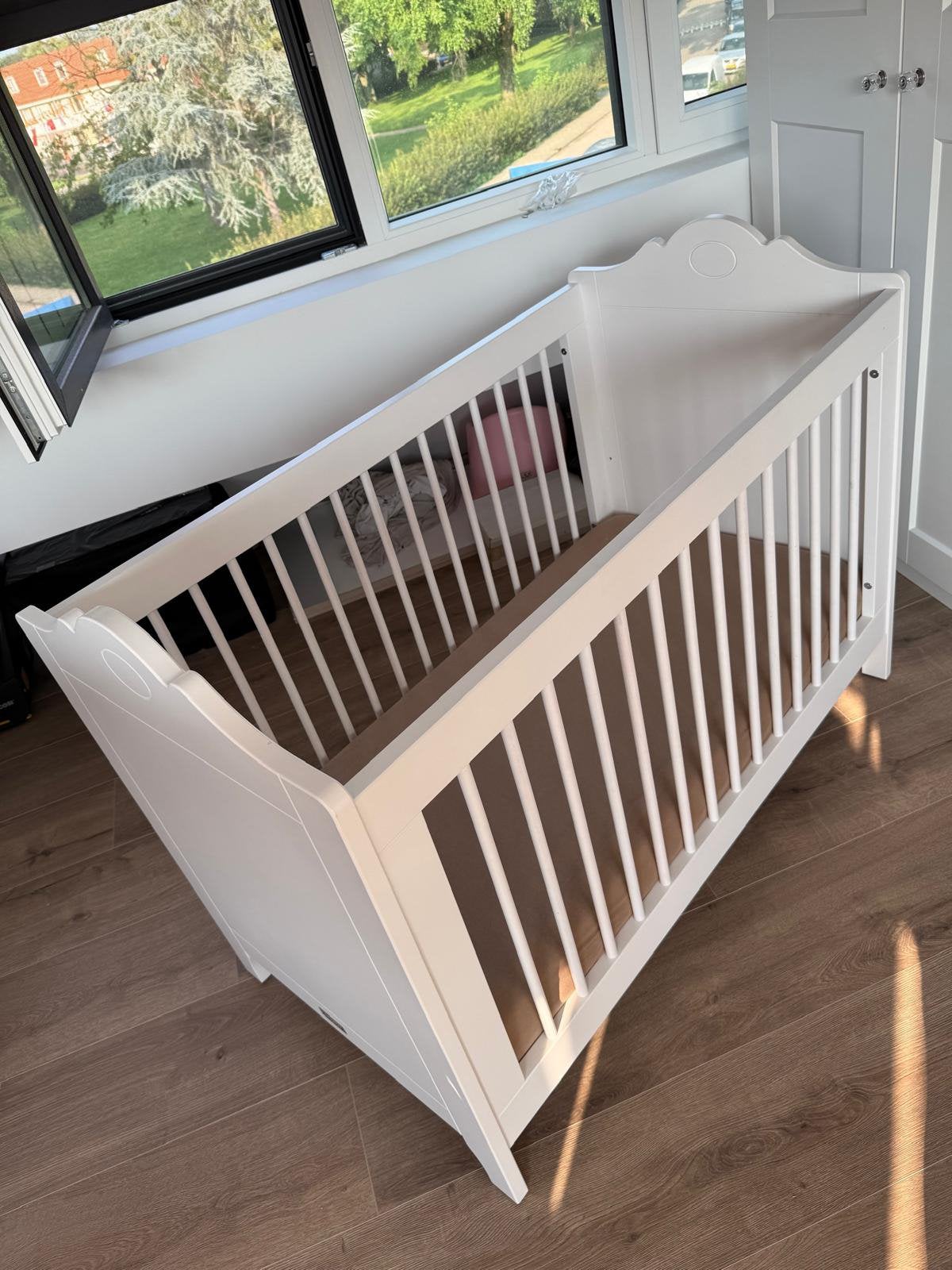 Bopita elena ledikant+aerosleep matras, Ophalen of Verzenden, Zo goed als nieuw, Jongetje of Meisje