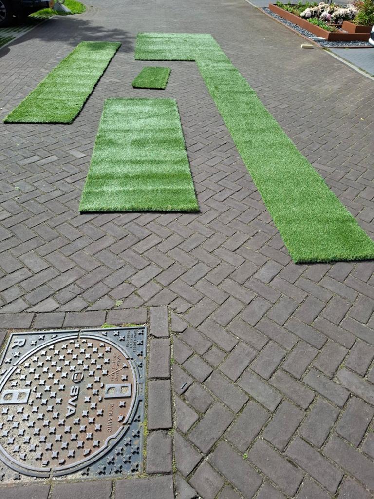 Kwaliteit kunst gras., Ophalen, Minder dan 10 m²
