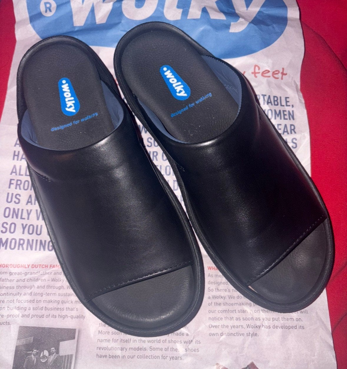 Nieuwe wolky slippers, Slippers, Verzenden, Zwart, Nieuw
