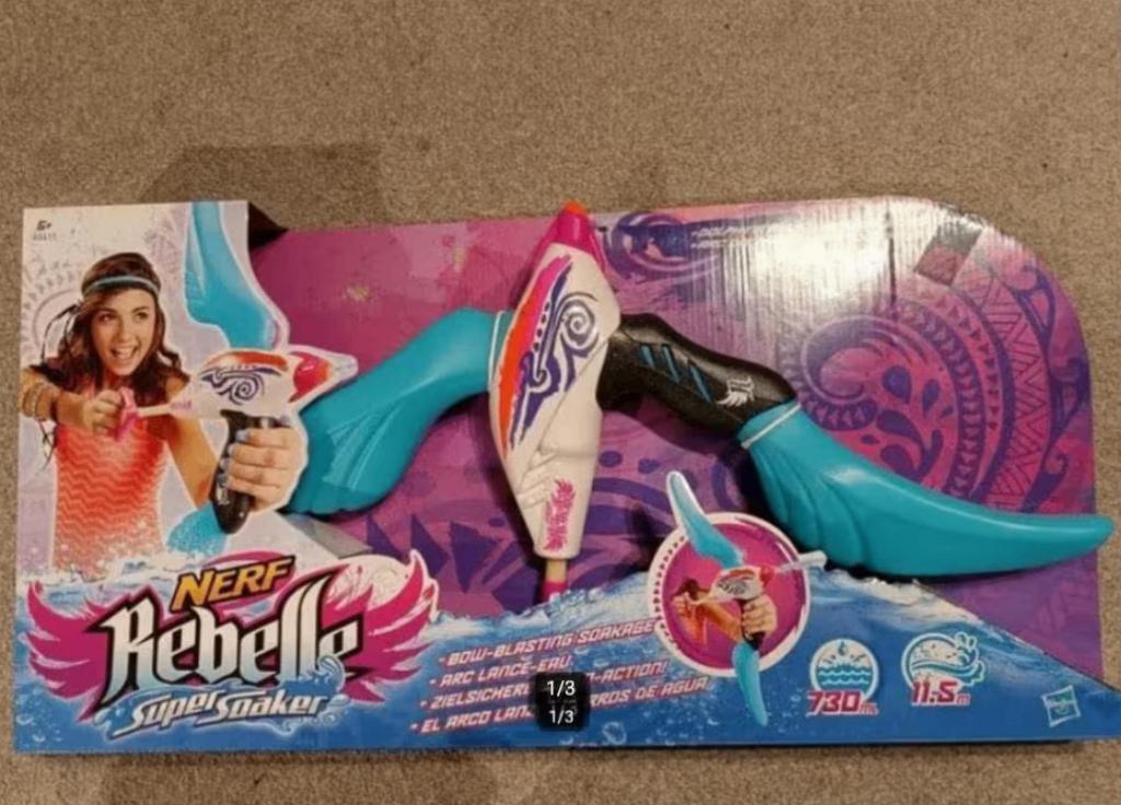 Super Soaker Nerf Rebelle Dolphina Bow, Kinderen en Baby's, Speelgoed | Buiten | Actiespeelgoed, Nieuw, Ophalen of Verzenden