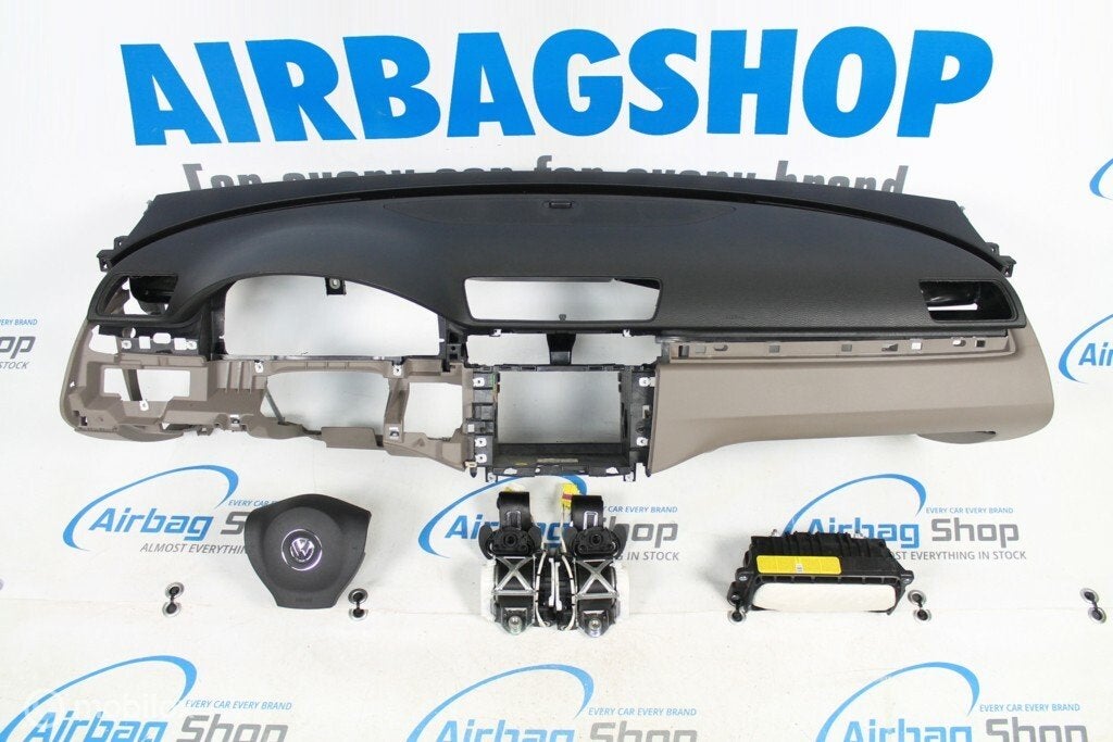 Airbag set - dashboard zwart/bruin volkswagen passat b7, Auto-onderdelen