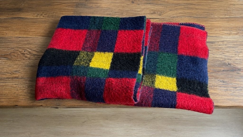 Wollen deken 140x220, Ophalen, Gebruikt, Overige merken, Meerkleurig