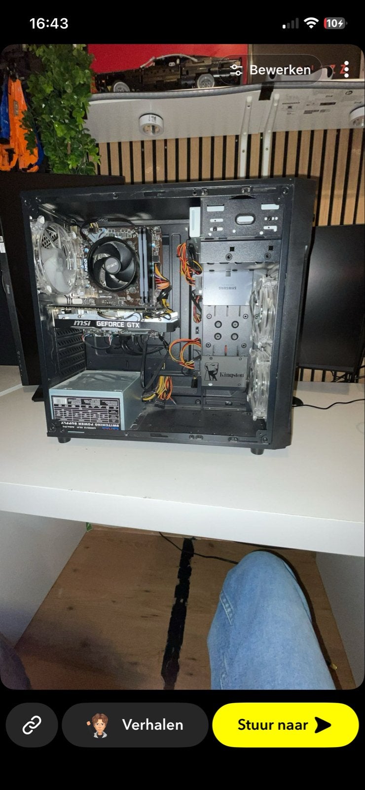 Alleen de case en de psu met fans, Ophalen, Gebruikt, Gaming, SSD