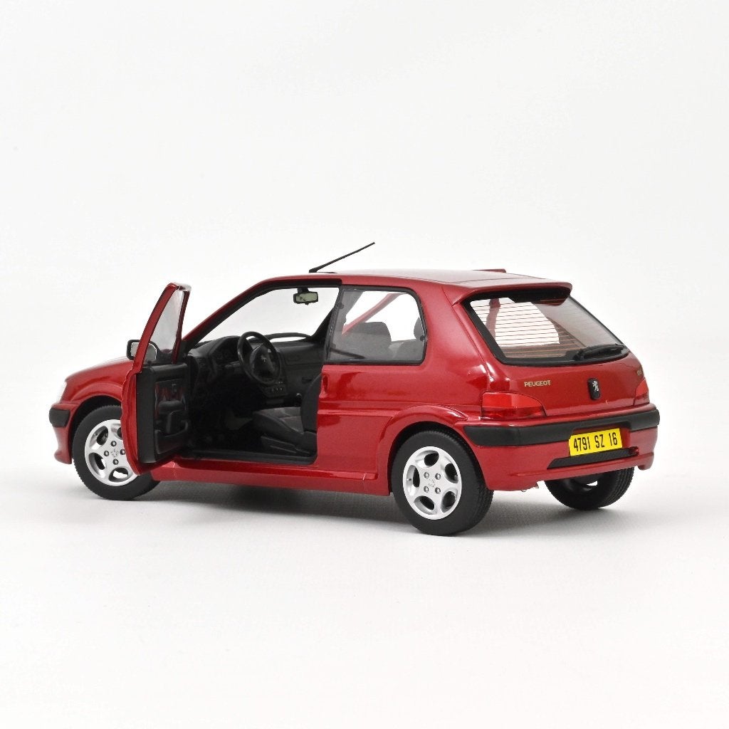Peugeot 106 S16 1998 Lucifer Rood schaal 1/18 NOREV R 184921, Verzenden, Nieuw, Auto, Norev