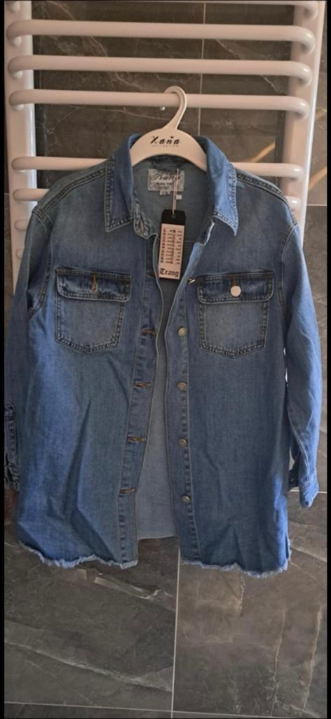 Nieuwe spijkerblouse/jasje van Trang, maat S/36, Kleding | Dames, Blauw, Nieuw, Ophalen of Verzenden, Trang