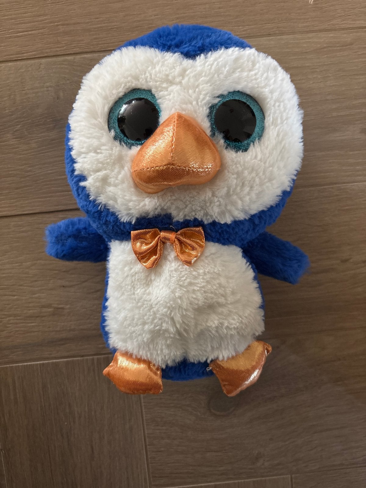 Nicky Toy Pinguïn Knuffel - Blauw/Wit met Grote Ogen, Kinderen en Baby's, Speelgoed | Knuffels en Pluche, Pinguïn, Overige karakters