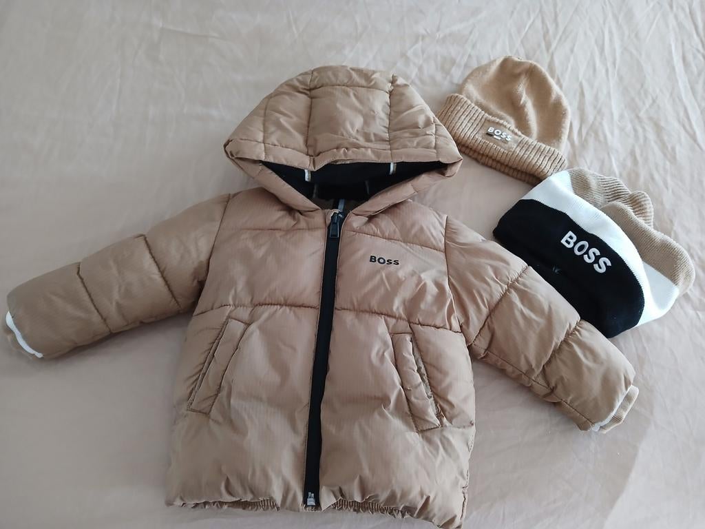 Baby winterjassen, kleding, badzitje en kussentje, Ophalen of Verzenden, Zo goed als nieuw, BOSS calvin klein mayoral, Jongetje