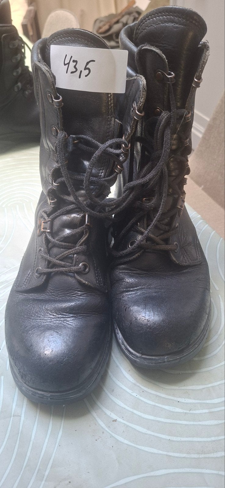 Militaire gevechtsschoen/dienstkist maat 43,5, Ophalen of Verzenden, Gedragen, Zwart, Boots
