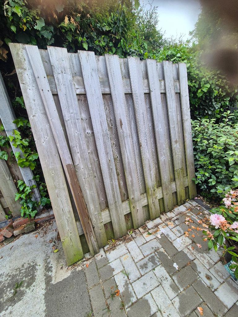 te koop schuttingen, Minder dan 3 meter, Ophalen of Verzenden, Hout, 1 tot 2 meter