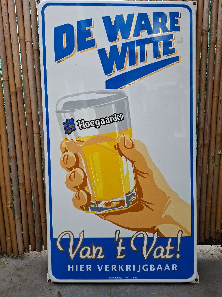 Emaillebord Hoegaarden, Ophalen of Verzenden, Nieuw, Reclamebord, Plaat of Schild, Overige merken