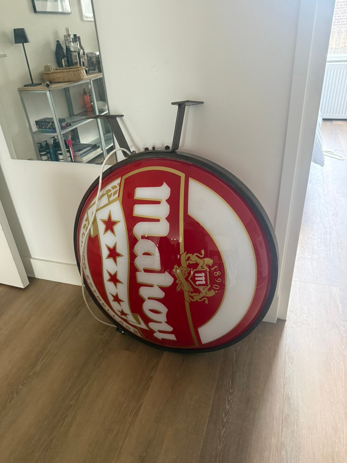 Mahou lichtreclame, Ophalen, Reclamebord, Plaat of Schild, Overige merken