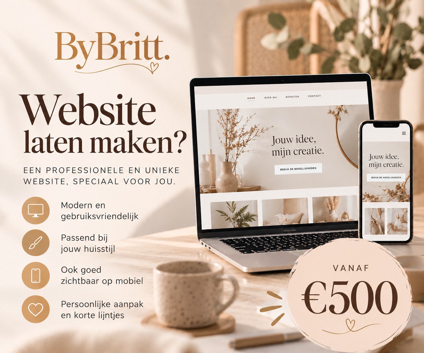 Website laten maken vanaf €500 | Professioneel webdesign, Vacatures, Vanaf 10 jaar, Overige vormen