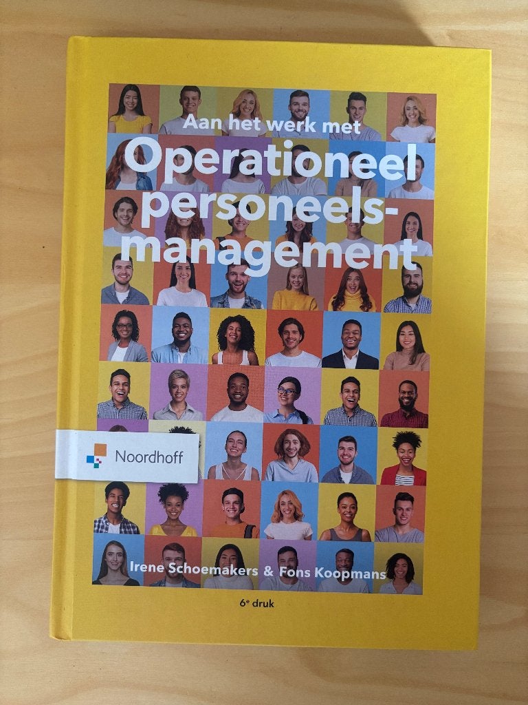 Operationeel personeelsmanagement, Zo goed als nieuw, Noordhoff Uitgevers, Beta, HBO