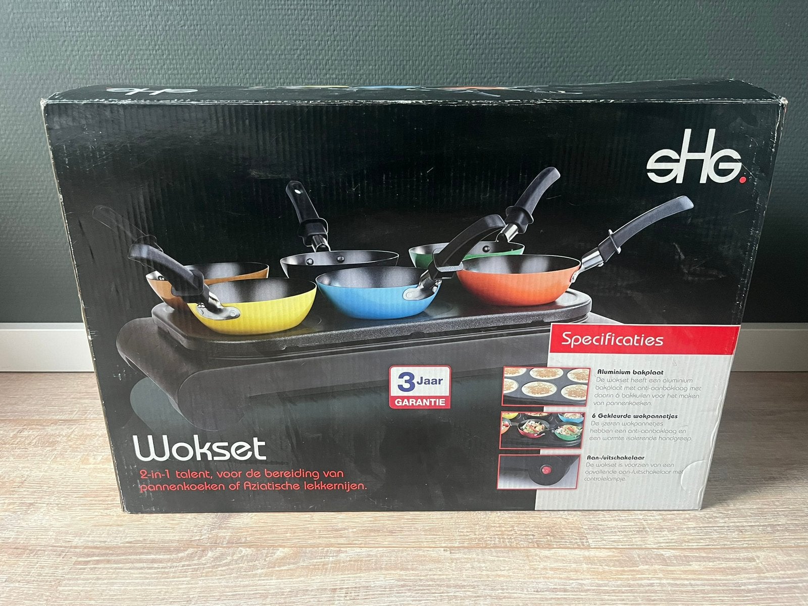 SHG Gourmet wokset **NIEUW**, Witgoed en Apparatuur, Ophalen, Nieuw, 4 t/m 7 personen