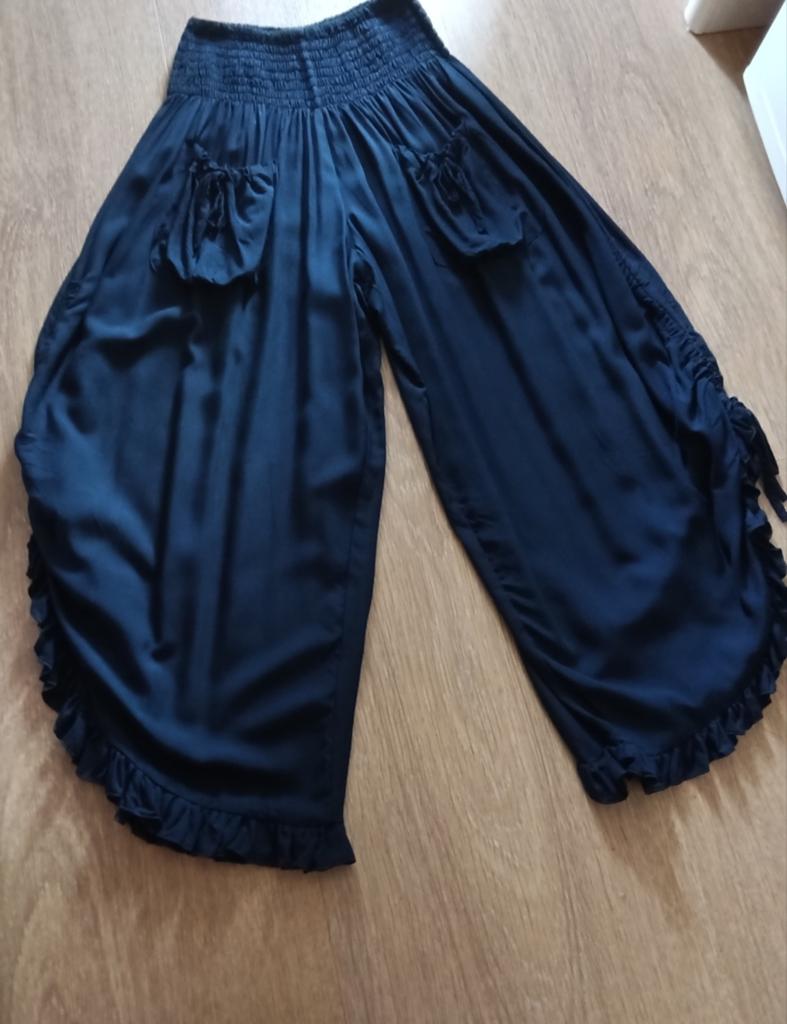 Nieuwe harem broek *one size* blauw, Kleding | Dames, Broeken en Pantalons, Maat 38/40 (M), Blauw, Nieuw, Ophalen of Verzenden
