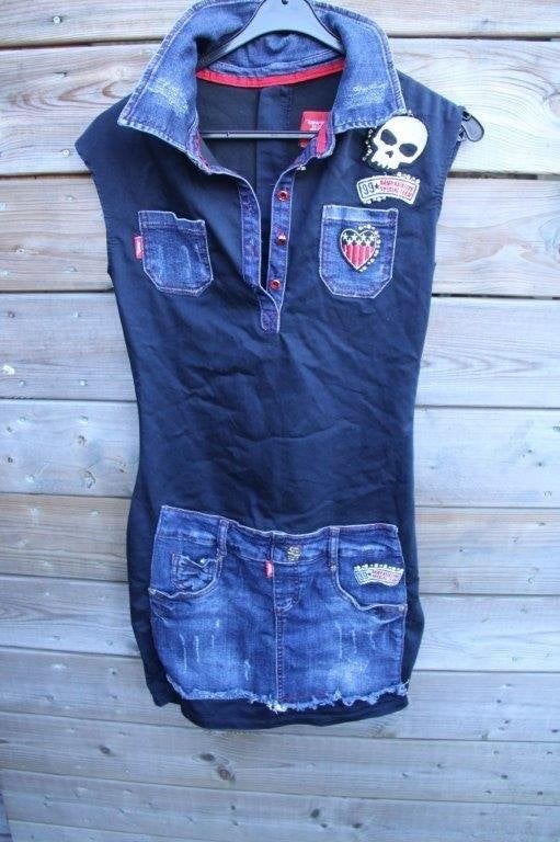 Spijkerjurk Raw Denim mt S Vaste prijs, Raw Denim, Blauw, Ophalen of Verzenden, Zo goed als nieuw