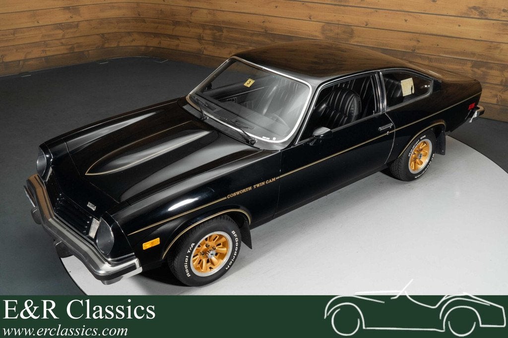 Chevrolet Cosworth Vega Coupé | 1975, Auto's, Oldtimers, Bedrijf, Te koop, Chevrolet, Benzine, Coupé, Handgeschakeld, Zwart, Zwart