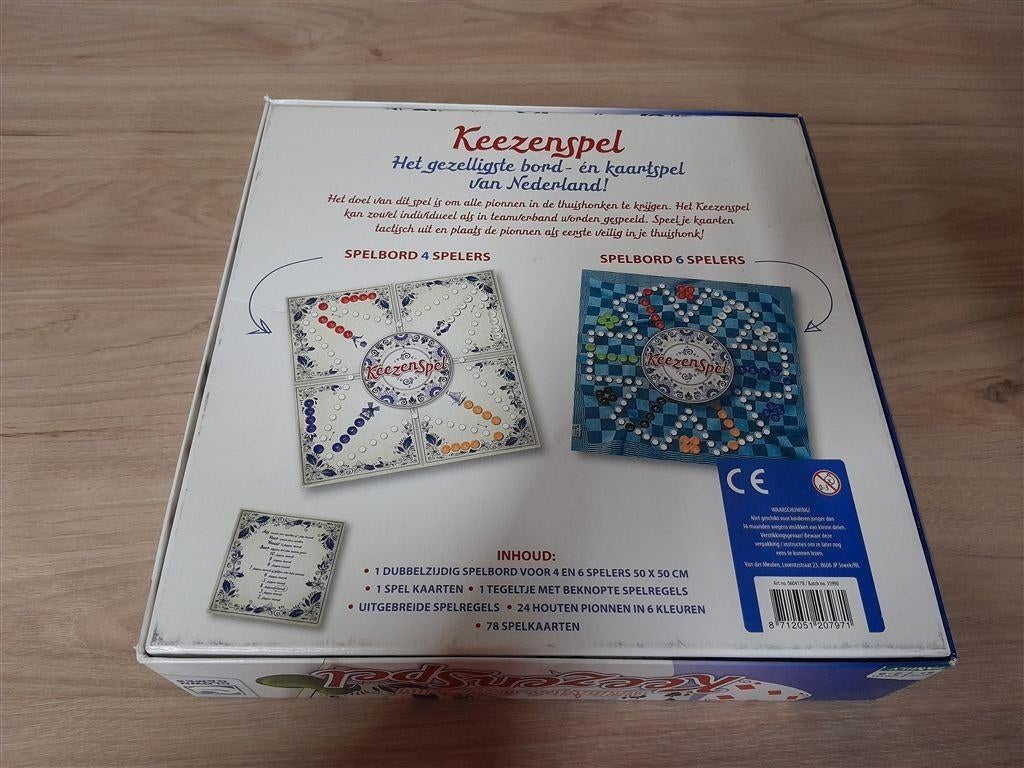 Keezenspel - s3018, Hobby en Vrije tijd, Gezelschapsspellen | Bordspellen, Verzenden, Zo goed als nieuw