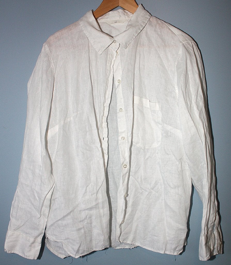 Nieuwe witte linnen blouse H&M mt M, Maat 38/40 (M), H&M, Wit, Nieuw