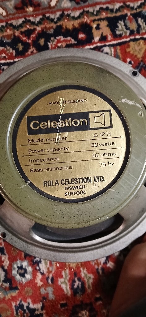 Celestion G12H 30 watt 16 ohm speaker - Fantastisch geluid!, Ophalen, Gebruikt, Elektrische gitaar
