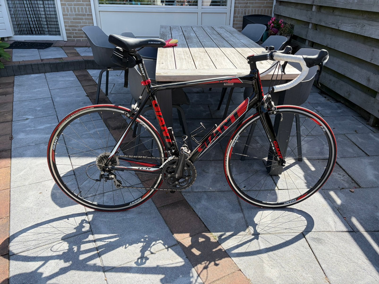 Giant TCR racefiets – maat L – Shimano 105, Ophalen, 28 inch, Gebruikt, Velgrem