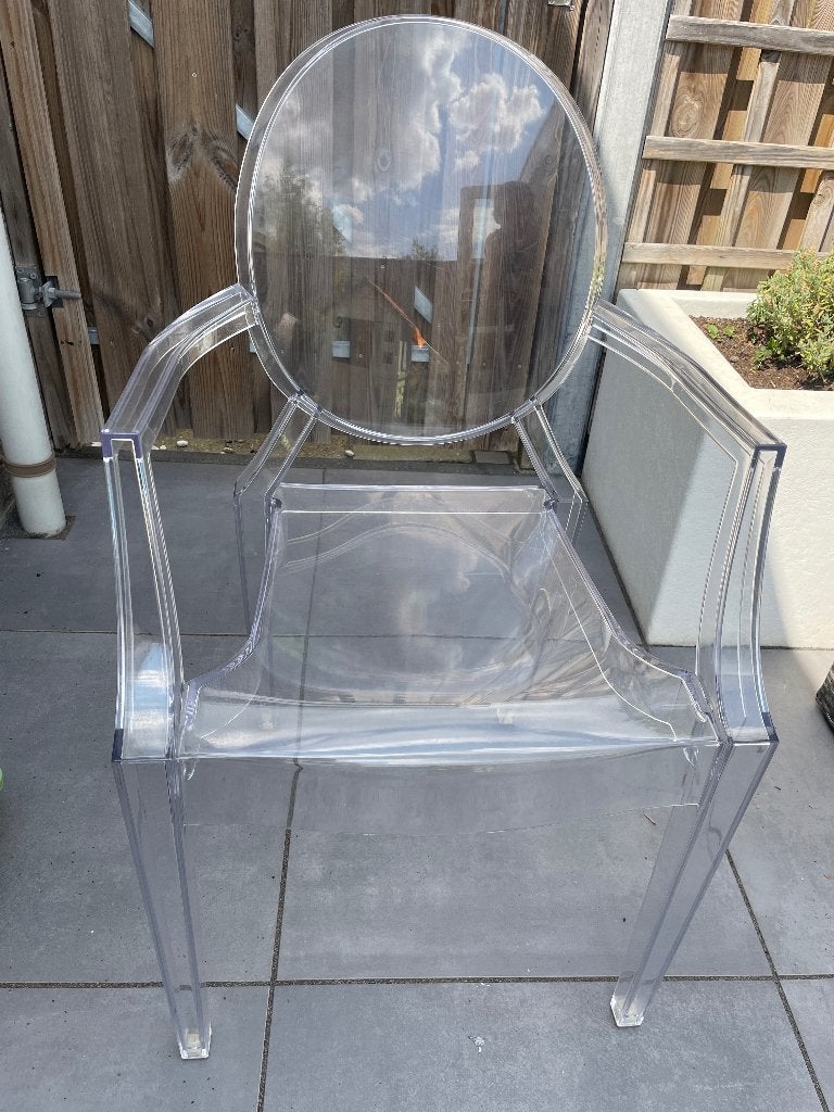 Kartell Louis Ghost chair, Ophalen, Kunststof, Gebruikt, Wit