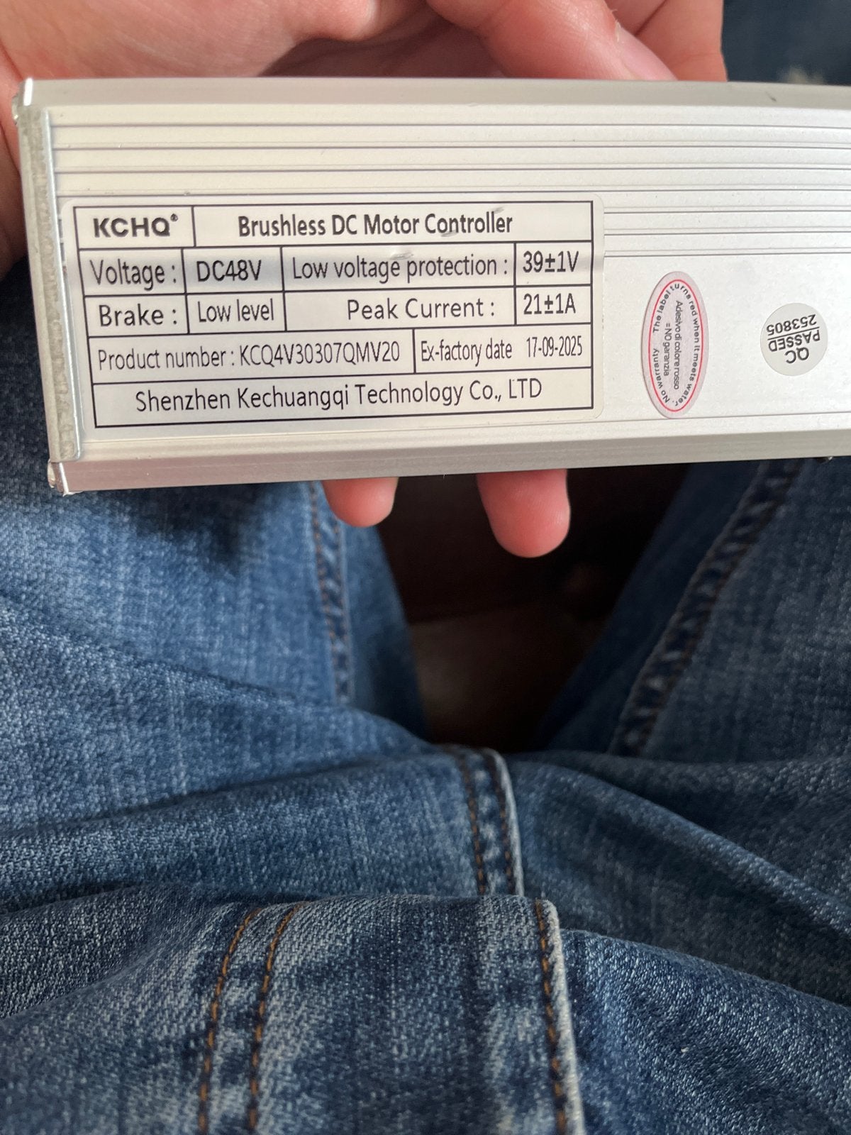 KCHQ Borstelloze DC Motor Controller 48V niet opvoerbaar, Elektrische fiets, Overige materialen, Nieuw, Ophalen of Verzenden