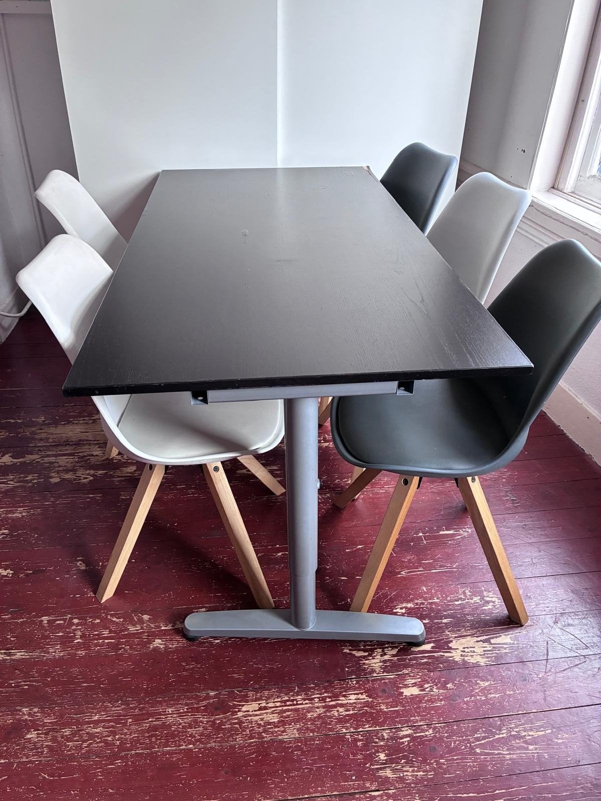 Gratis Ikea Galant tafel/bureau 160x80cm, Gebruikt, 50 tot 100 cm, 150 tot 200 cm, Vier personen
